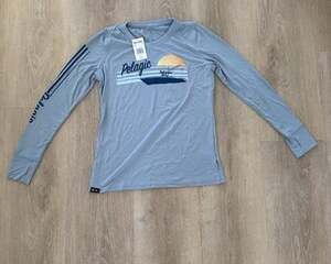 Pelagic Aqua Tek Long Sleeve Men's Blue Size S (18)